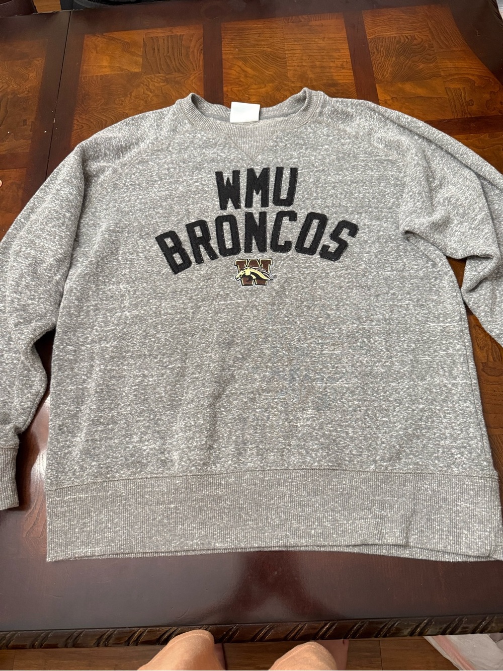Champion WMU Broncos Gray Crewneck Sweatshirt